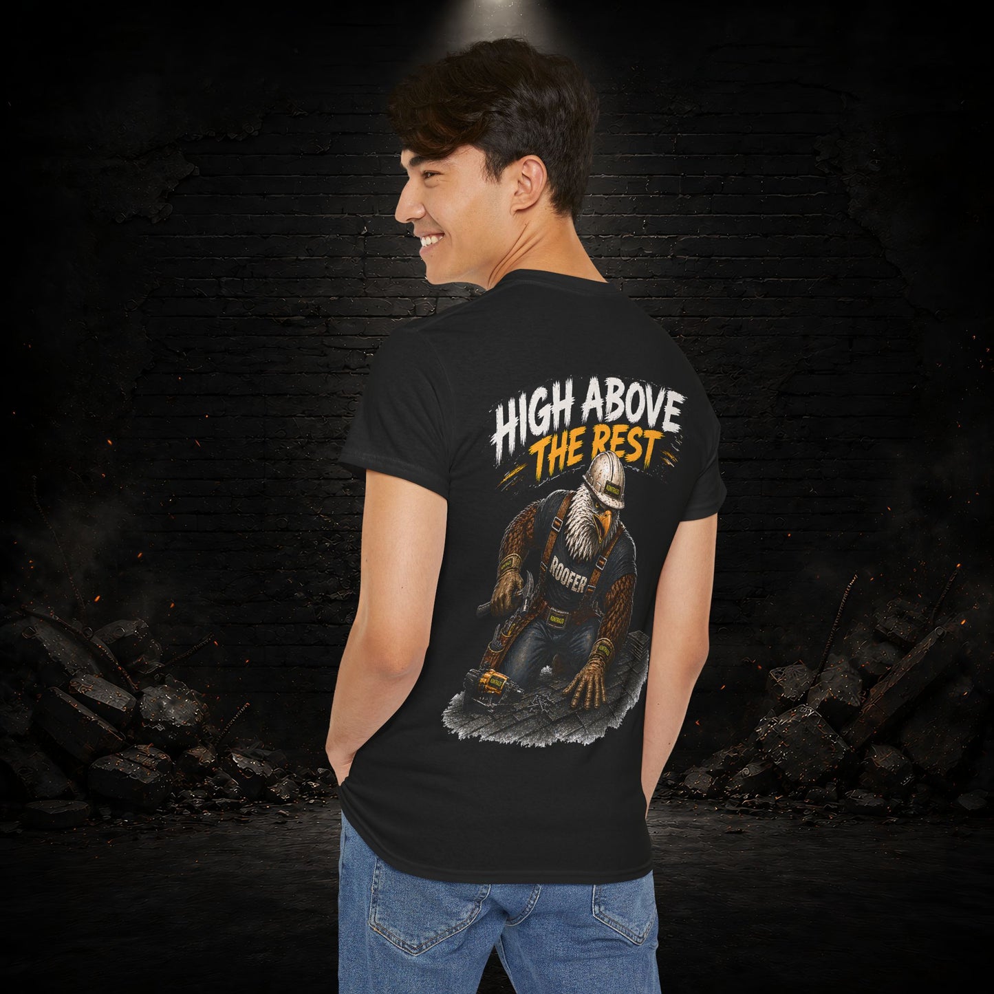 Eagle Construction Worker Shirt | Blue Collar Workwear T-Shirt | KONTRAZO