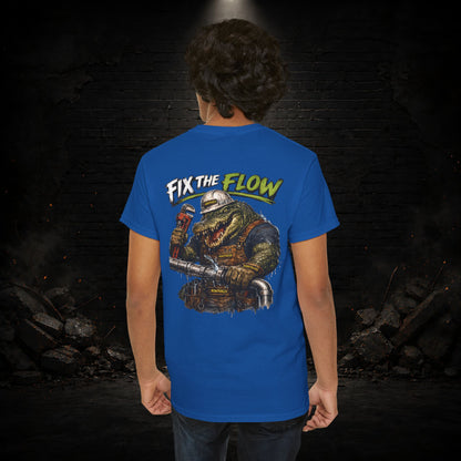 Alligator Construction Worker Shirt | Blue Collar Workwear T-Shirt | KONTRAZO