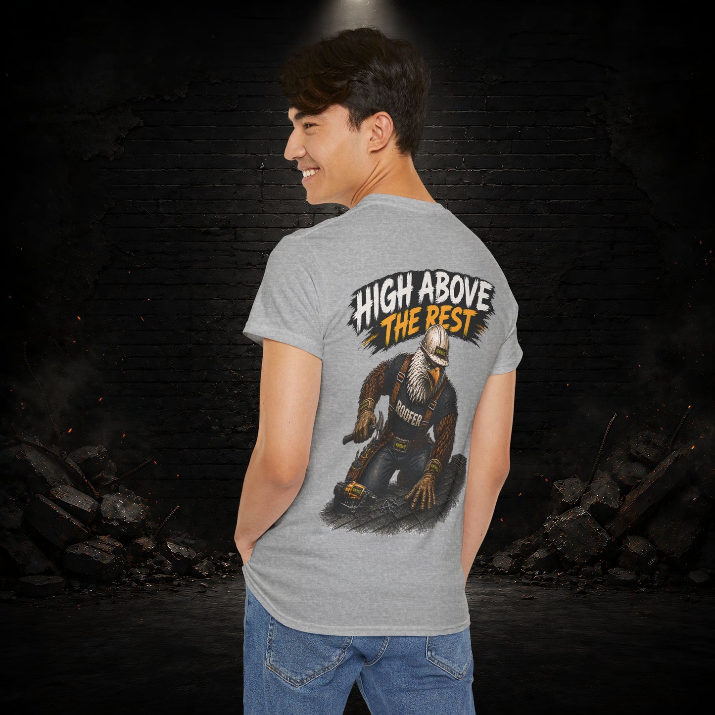 Eagle Construction Worker Shirt | Blue Collar Workwear T-Shirt | KONTRAZO