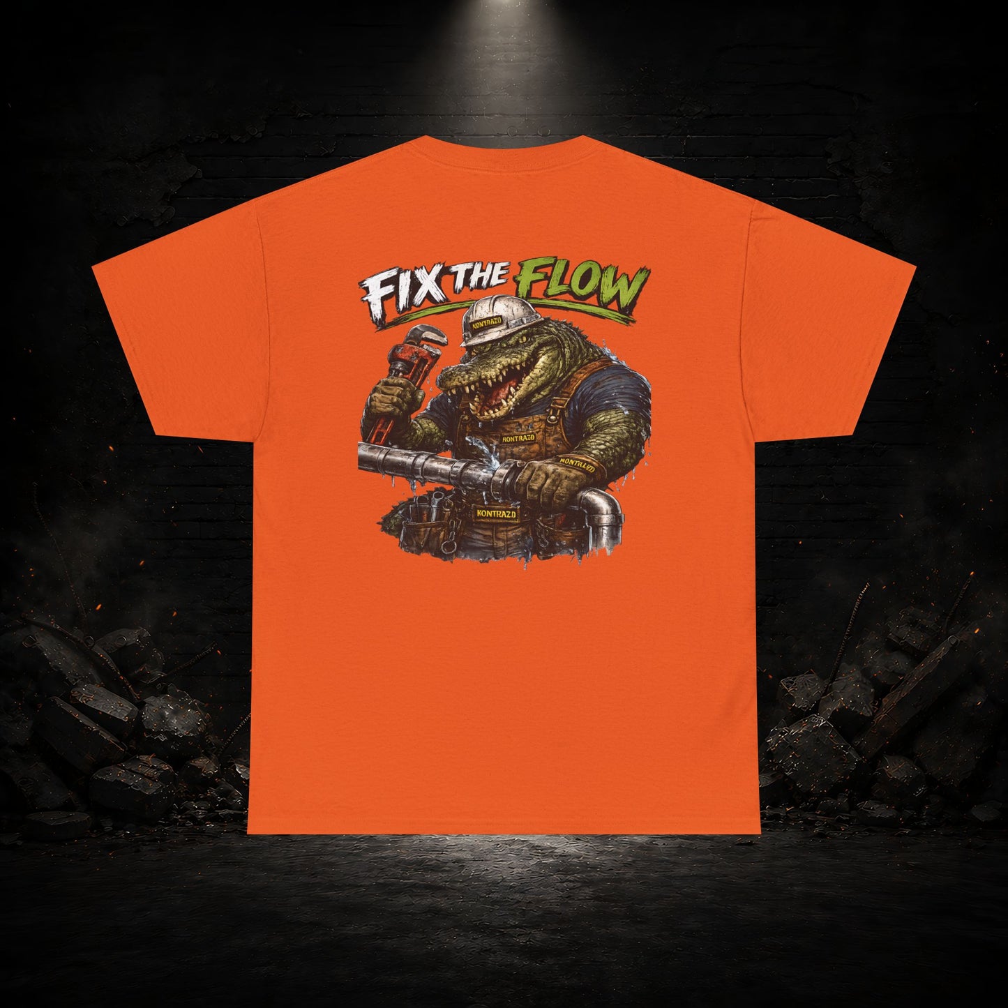 Alligator Construction Worker Shirt | Blue Collar Workwear T-Shirt | KONTRAZO