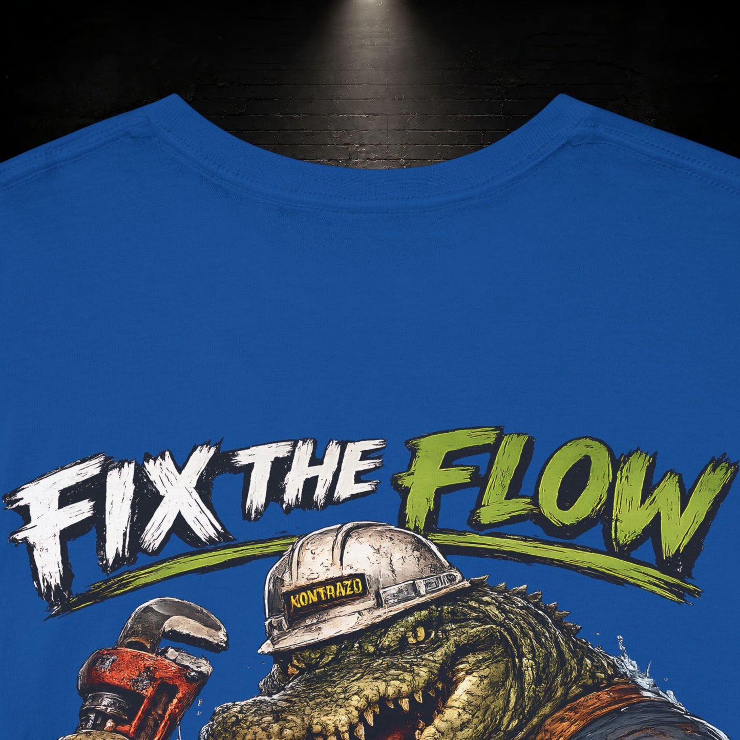 Alligator Construction Worker Shirt | Blue Collar Workwear T-Shirt | KONTRAZO