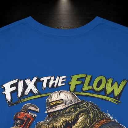 Alligator Construction Worker Shirt | Blue Collar Workwear T-Shirt | KONTRAZO