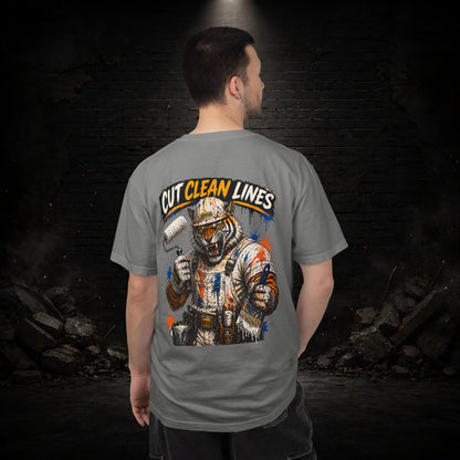 Tiger Construction Worker Shirt | Blue Collar Workwear T-Shirt | KONTRAZO