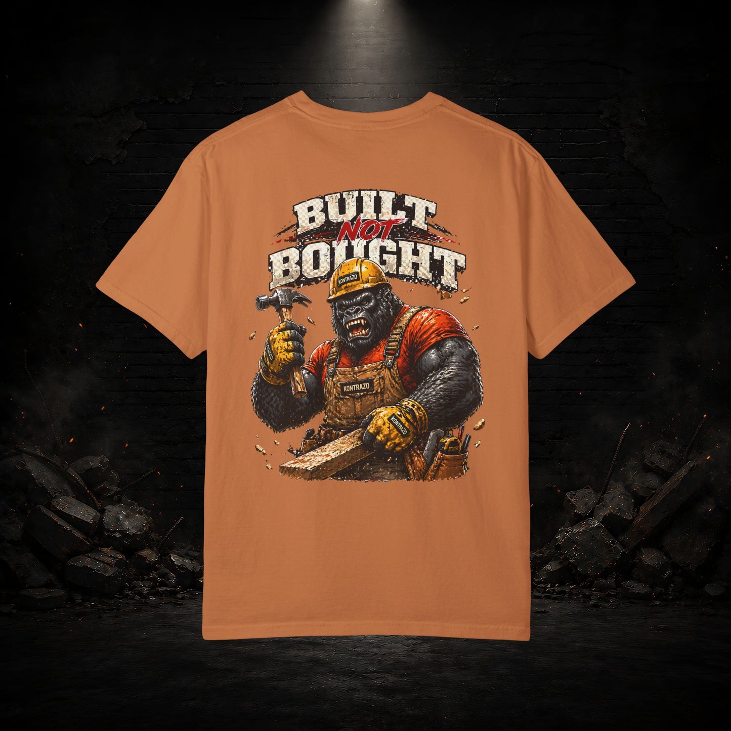 Gorilla Construction Worker Shirt | Blue Collar Workwear T-Shirt | KONTRAZO
