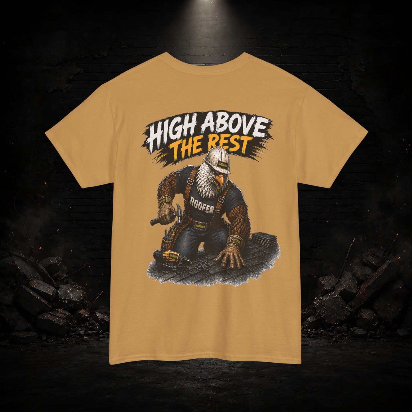 Eagle Construction Worker Shirt | Blue Collar Workwear T-Shirt | KONTRAZO