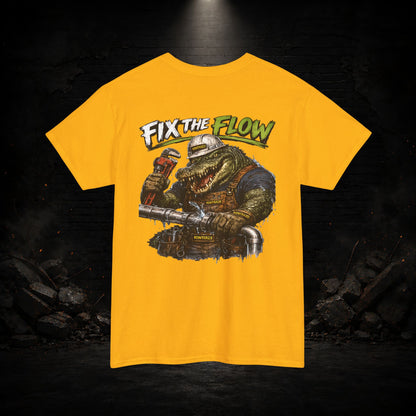 Alligator Construction Worker Shirt | Blue Collar Workwear T-Shirt | KONTRAZO