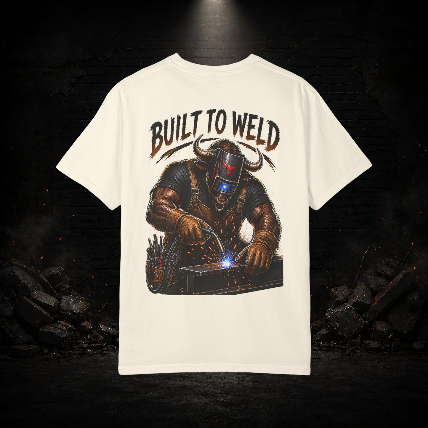 Bull Construction Worker Shirt | Blue Collar Workwear T-Shirt | KONTRAZO