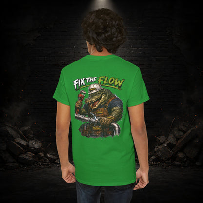 Alligator Construction Worker Shirt | Blue Collar Workwear T-Shirt | KONTRAZO