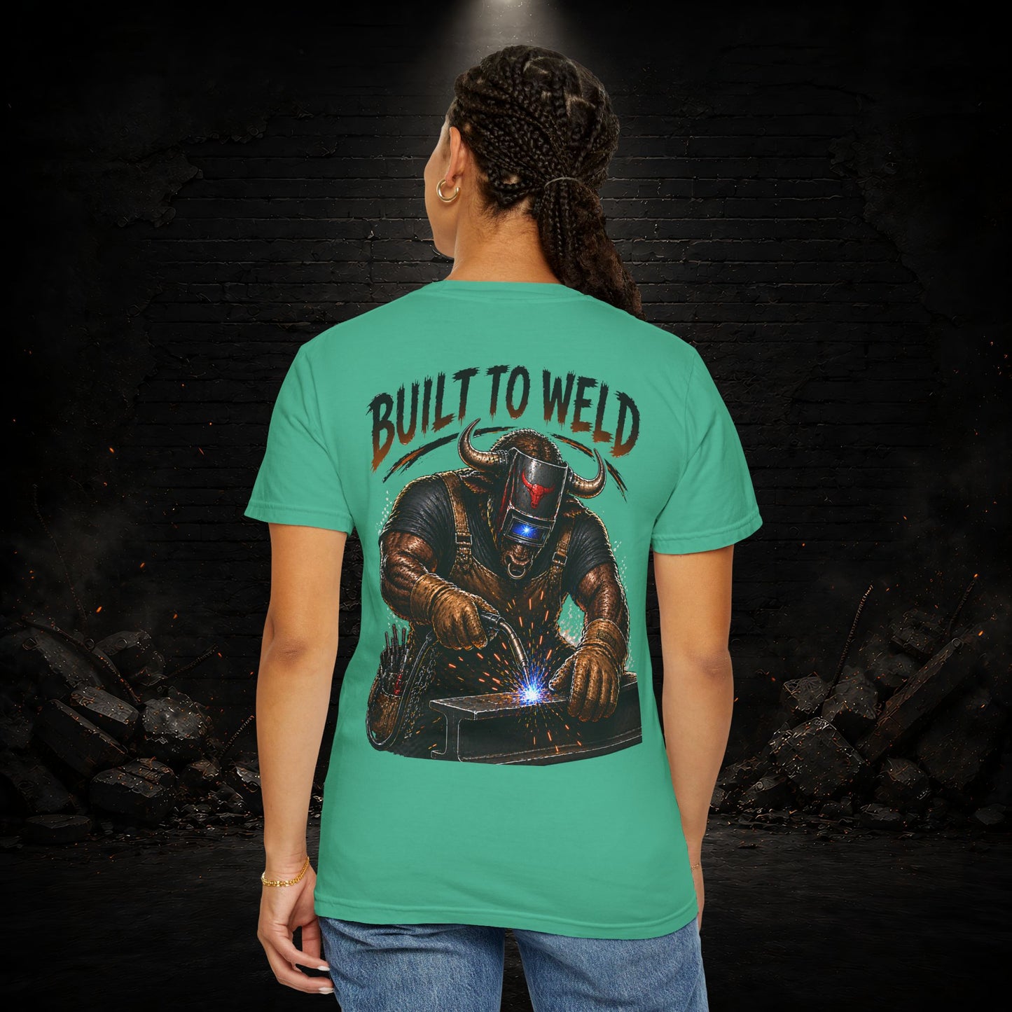 Bull Construction Worker Shirt | Blue Collar Workwear T-Shirt | KONTRAZO