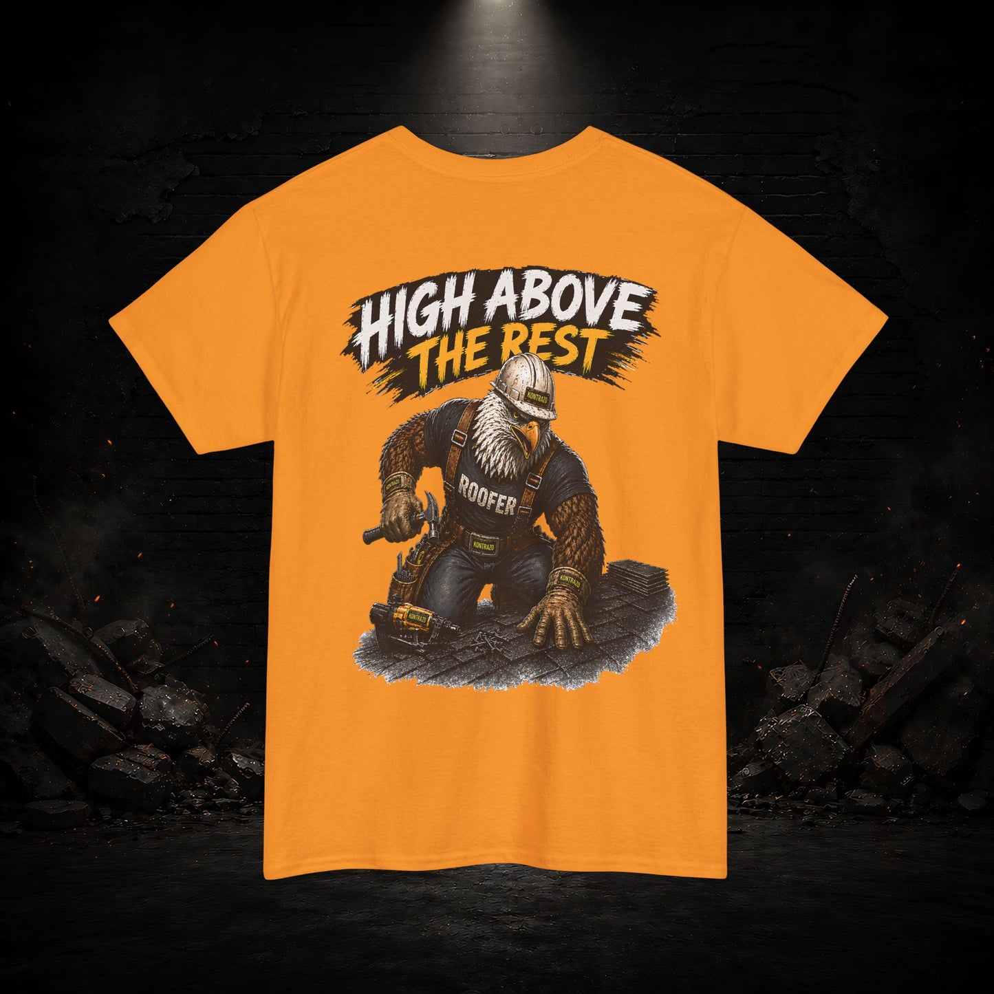Eagle Construction Worker Shirt | Blue Collar Workwear T-Shirt | KONTRAZO