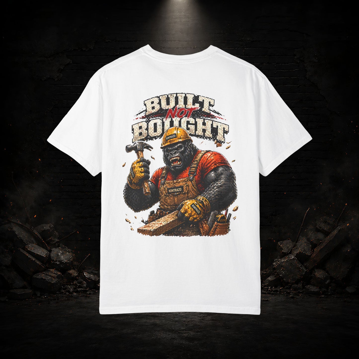 Gorilla Construction Worker Shirt | Blue Collar Workwear T-Shirt | KONTRAZO