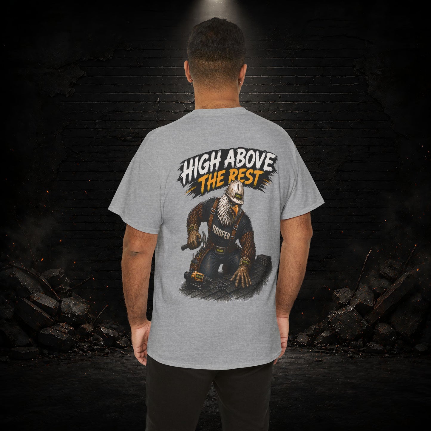 Eagle Construction Worker Shirt | Blue Collar Workwear T-Shirt | KONTRAZO