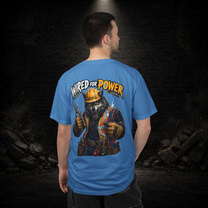 Wolf Construction Worker Shirt | Blue Collar Workwear T-Shirt | KONTRAZO