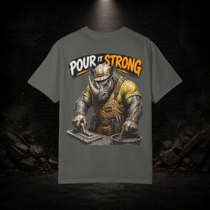 Rhyno Construction Worker Shirt | Blue Collar Workwear T-Shirt | KONTRAZO
