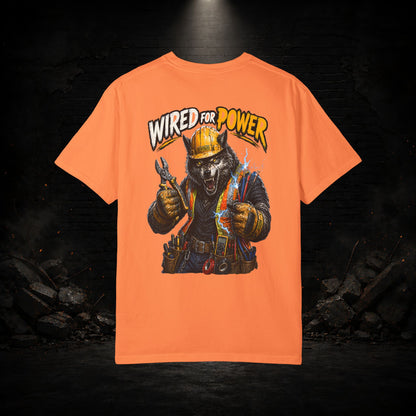 Wolf Construction Worker Shirt | Blue Collar Workwear T-Shirt | KONTRAZO