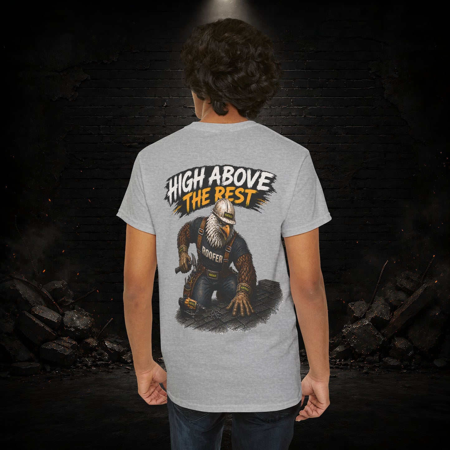 Eagle Construction Worker Shirt | Blue Collar Workwear T-Shirt | KONTRAZO