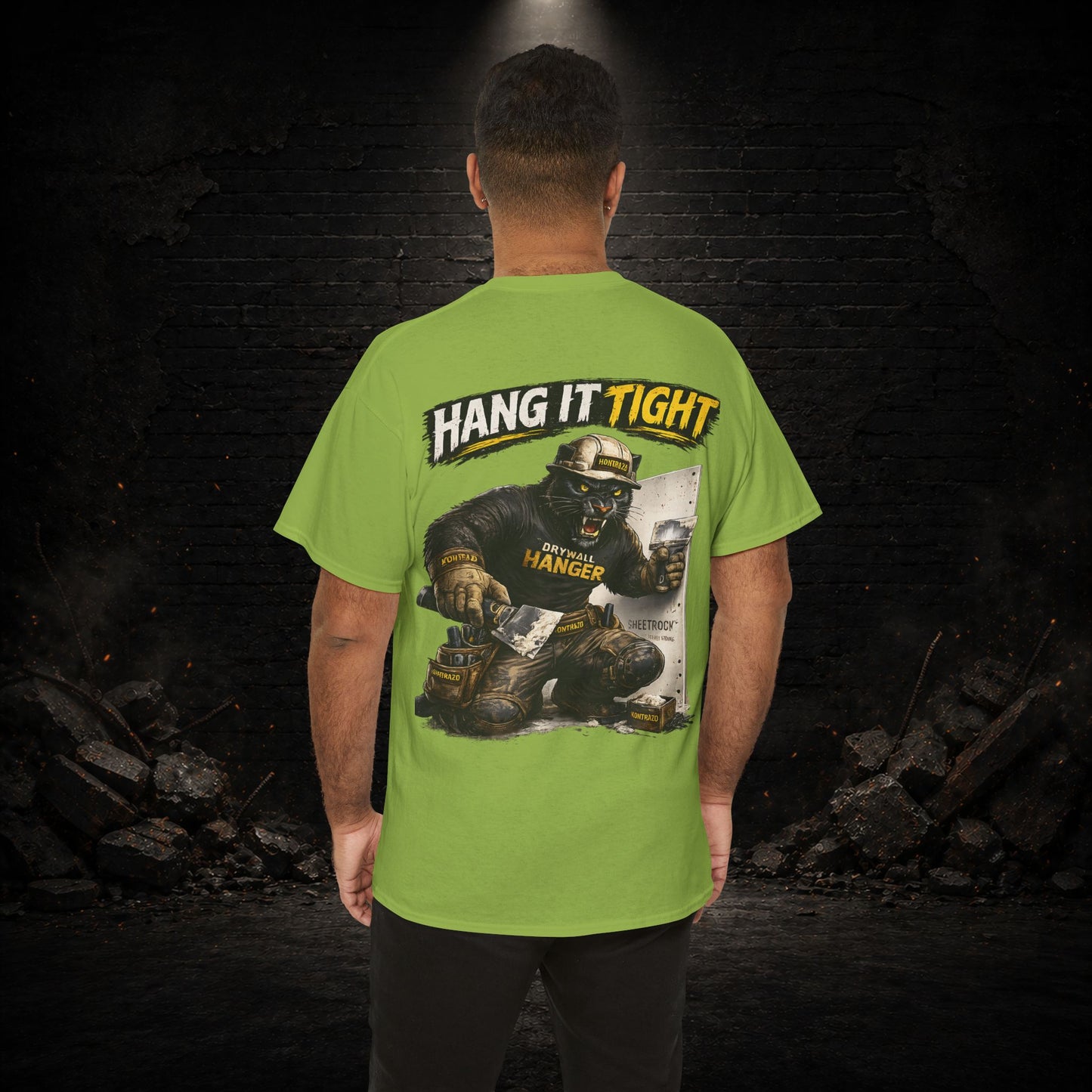 Panther Construction Worker Shirt | Blue Collar Workwear T-Shirt | KONTRAZO