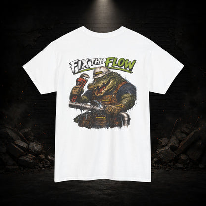 Alligator Construction Worker Shirt | Blue Collar Workwear T-Shirt | KONTRAZO