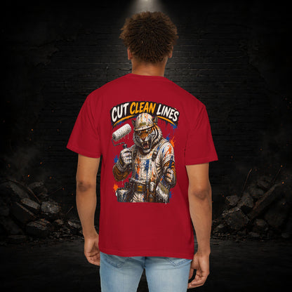 Tiger Construction Worker Shirt | Blue Collar Workwear T-Shirt | KONTRAZO