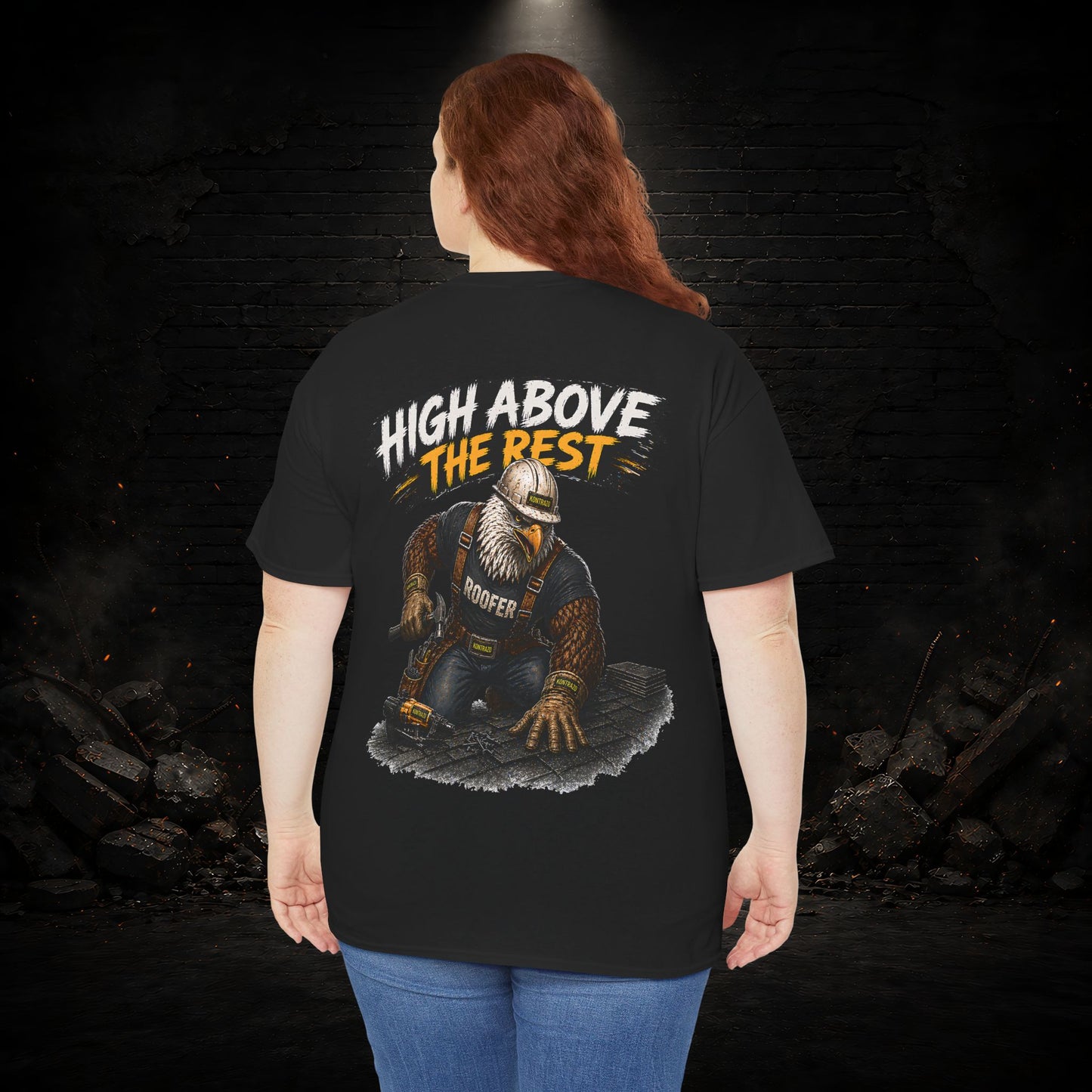 Eagle Construction Worker Shirt | Blue Collar Workwear T-Shirt | KONTRAZO