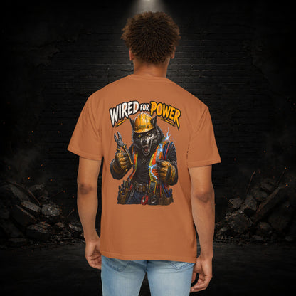 Wolf Construction Worker Shirt | Blue Collar Workwear T-Shirt | KONTRAZO
