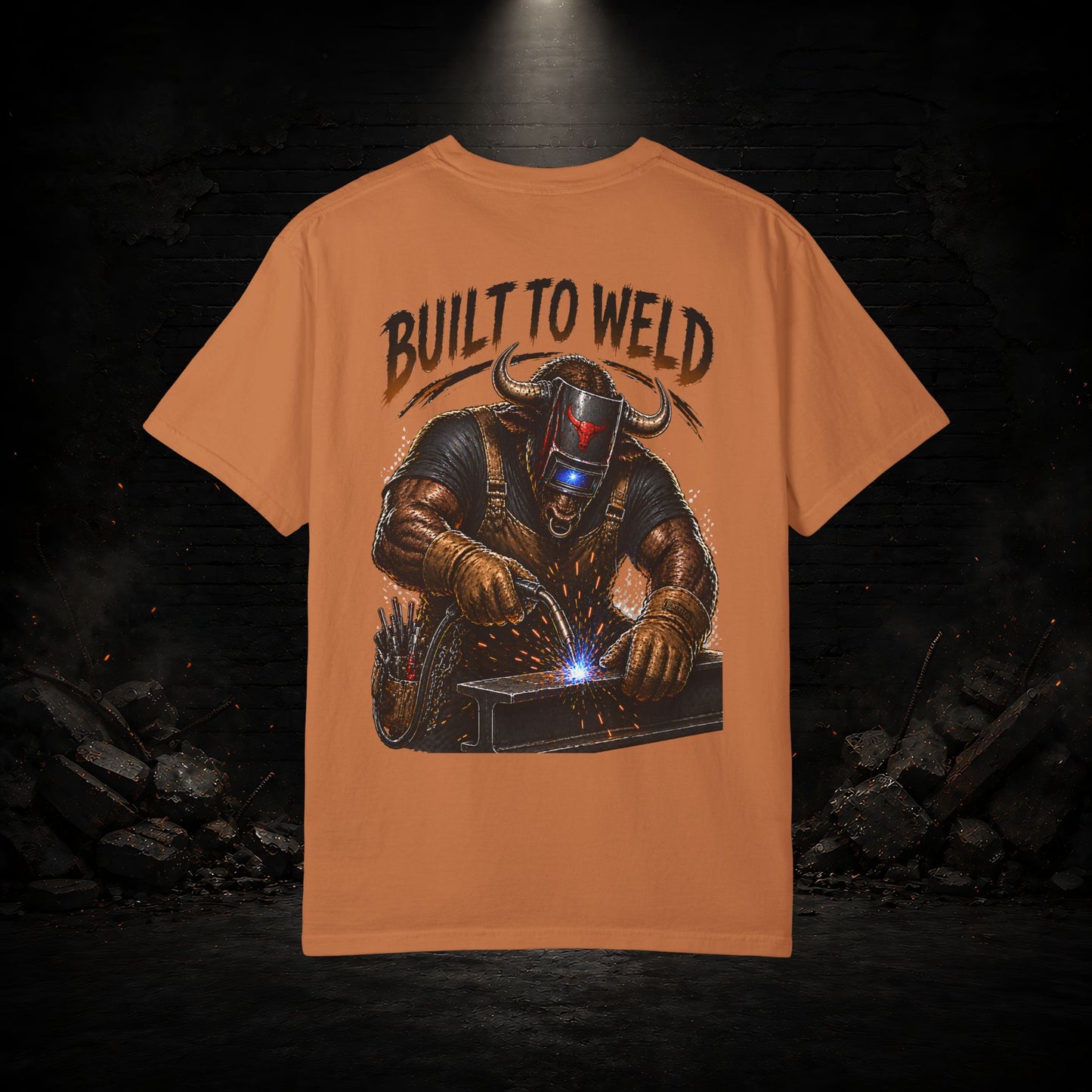 Bull Construction Worker Shirt | Blue Collar Workwear T-Shirt | KONTRAZO