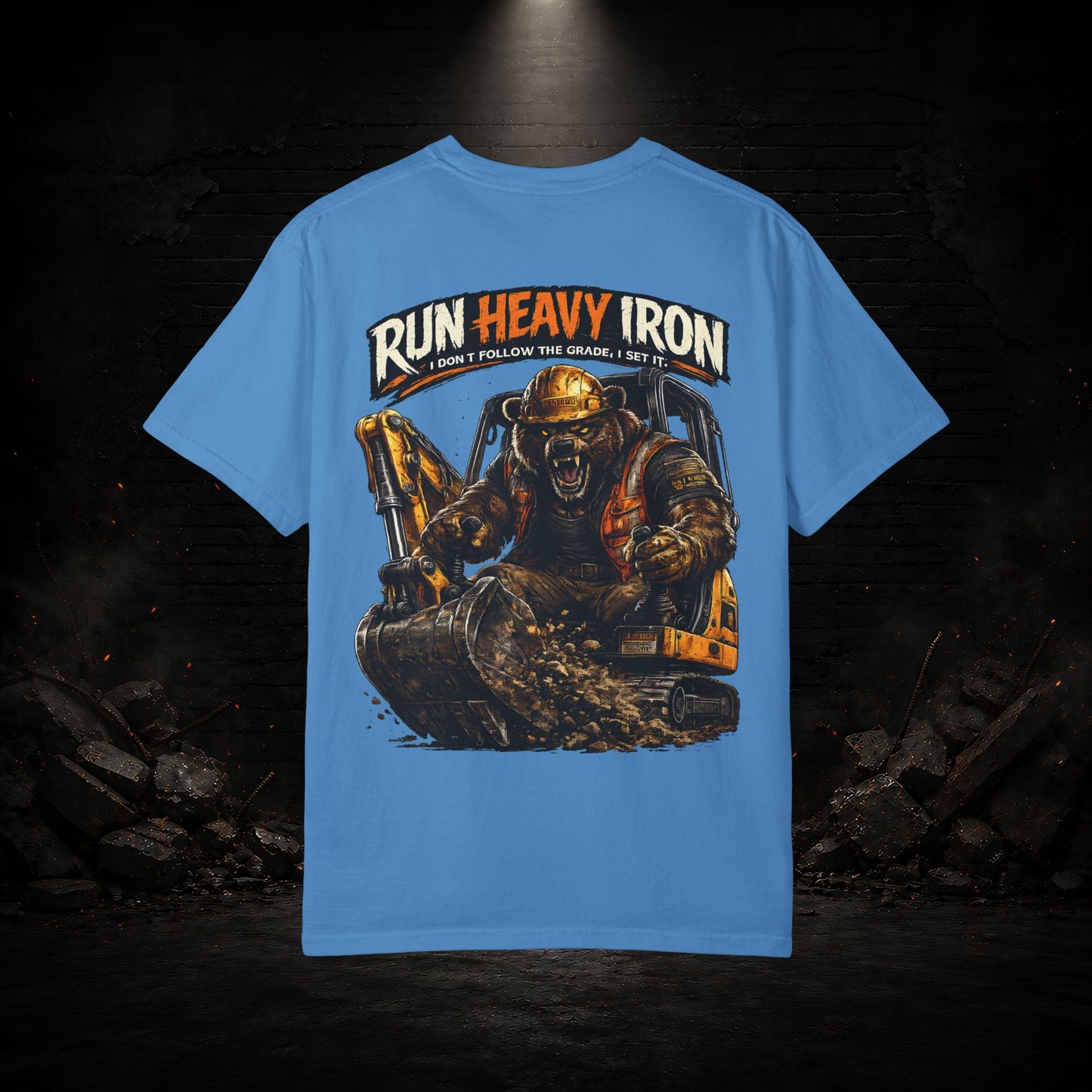 Bear Construction Worker Shirt | Blue Collar Workwear T-Shirt | KONTRAZO