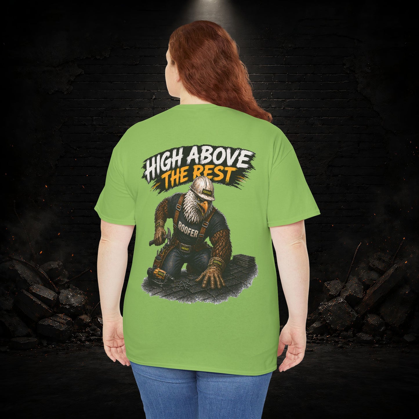 Eagle Construction Worker Shirt | Blue Collar Workwear T-Shirt | KONTRAZO