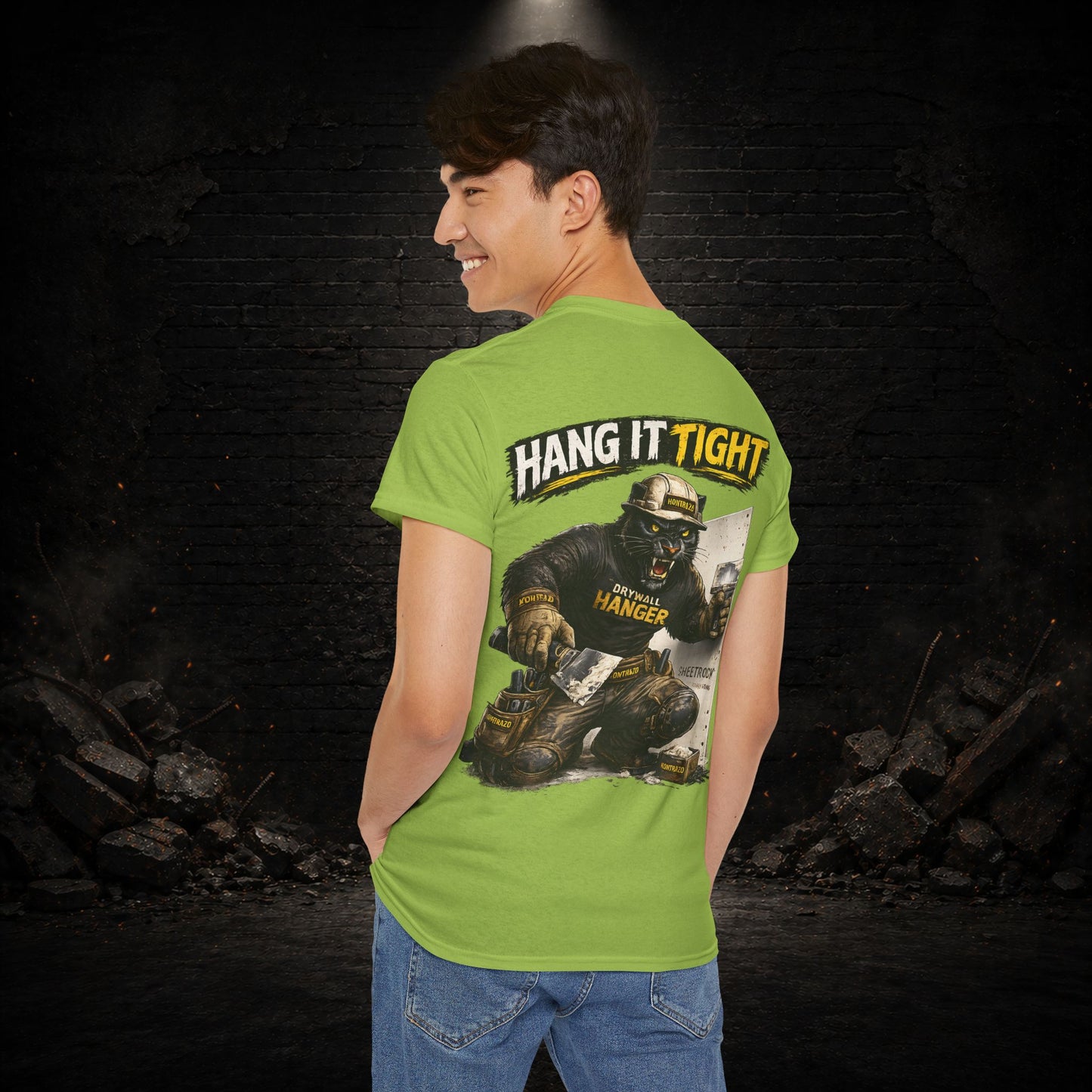 Panther Construction Worker Shirt | Blue Collar Workwear T-Shirt | KONTRAZO