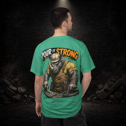 Rhyno Construction Worker Shirt | Blue Collar Workwear T-Shirt | KONTRAZO