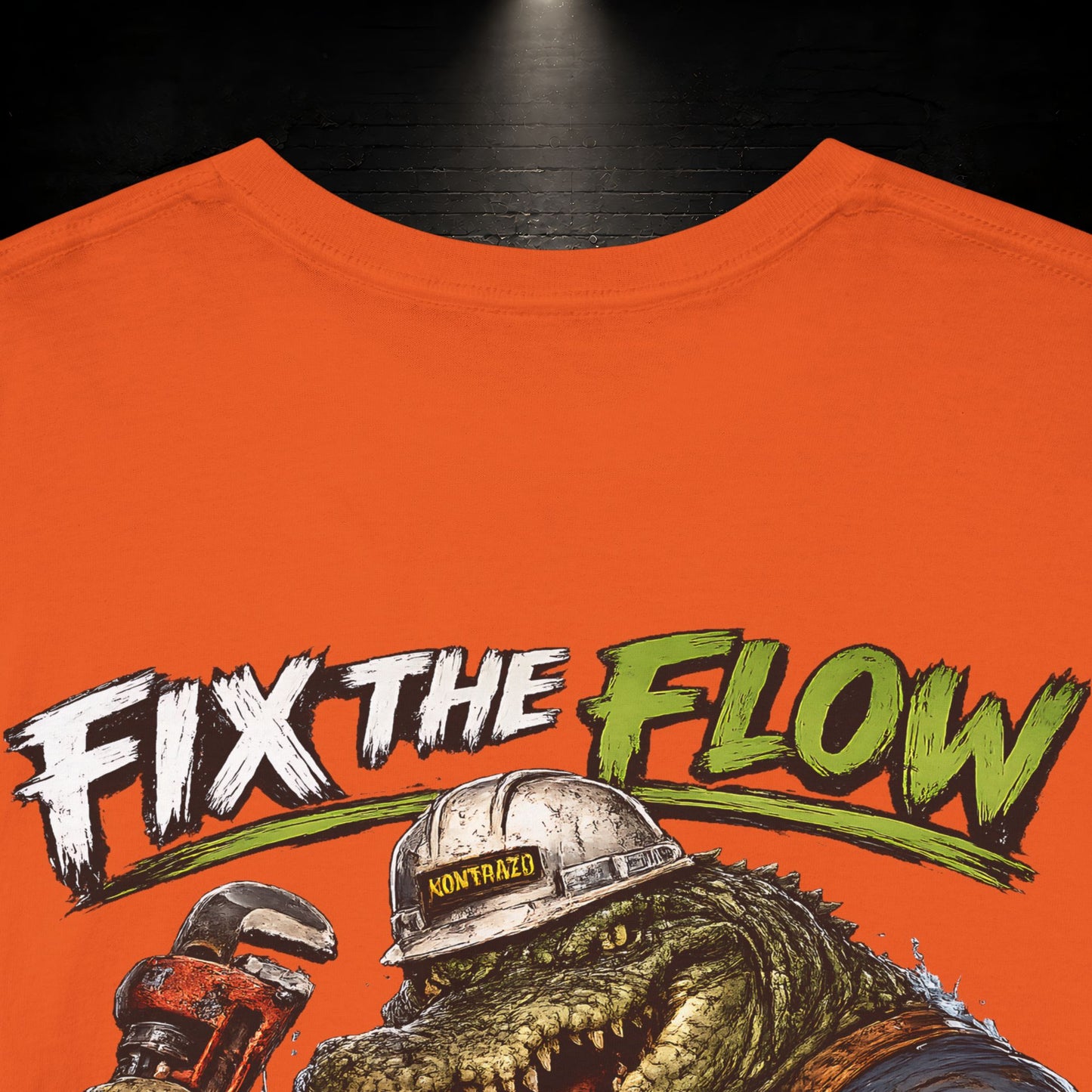 Alligator Construction Worker Shirt | Blue Collar Workwear T-Shirt | KONTRAZO