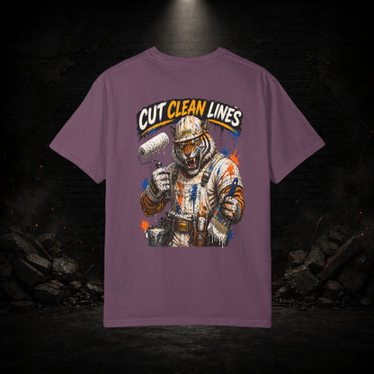 Tiger Construction Worker Shirt | Blue Collar Workwear T-Shirt | KONTRAZO