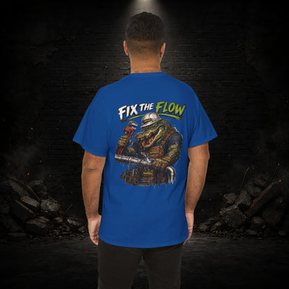 Alligator Construction Worker Shirt | Blue Collar Workwear T-Shirt | KONTRAZO