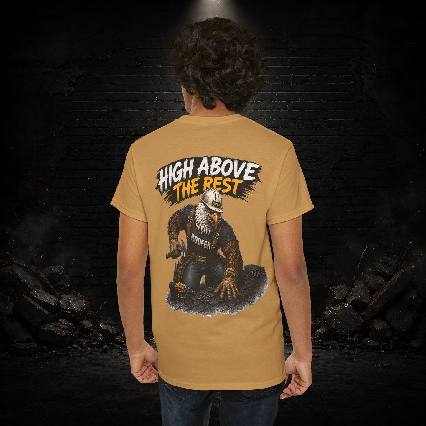 Eagle Construction Worker Shirt | Blue Collar Workwear T-Shirt | KONTRAZO