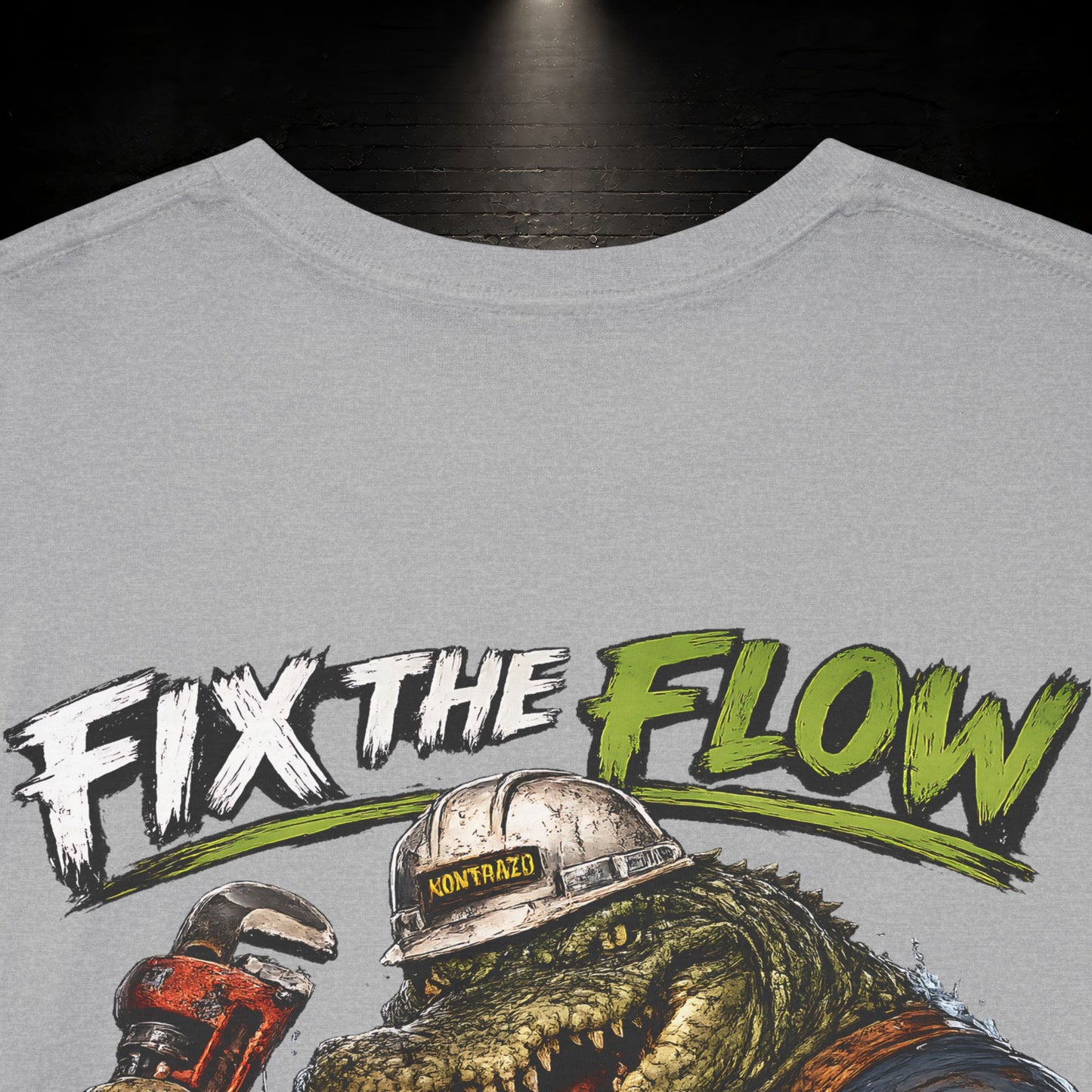 Alligator Construction Worker Shirt | Blue Collar Workwear T-Shirt | KONTRAZO