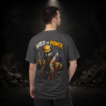 Wolf Construction Worker Shirt | Blue Collar Workwear T-Shirt | KONTRAZO