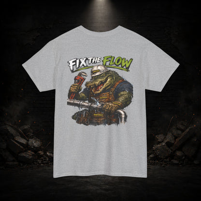 Alligator Construction Worker Shirt | Blue Collar Workwear T-Shirt | KONTRAZO