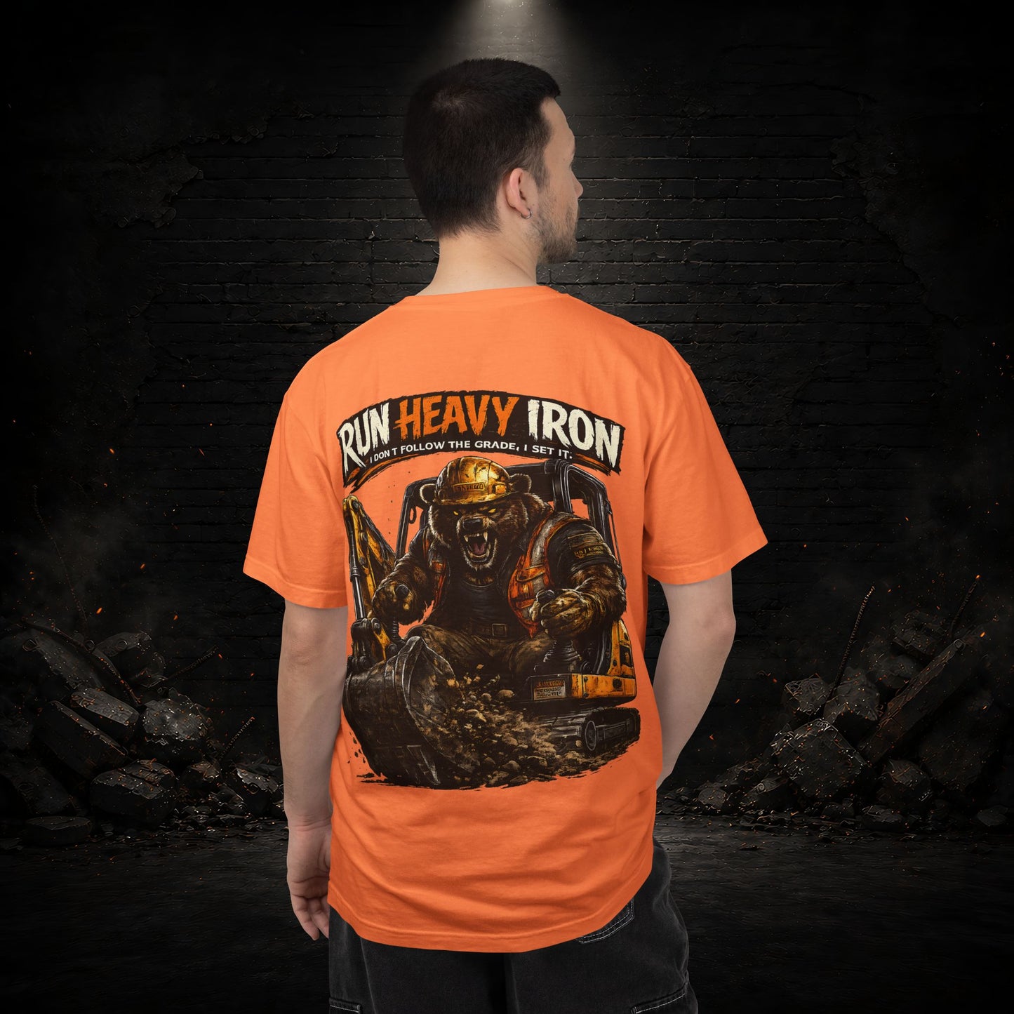 Bear Construction Worker Shirt | Blue Collar Workwear T-Shirt | KONTRAZO