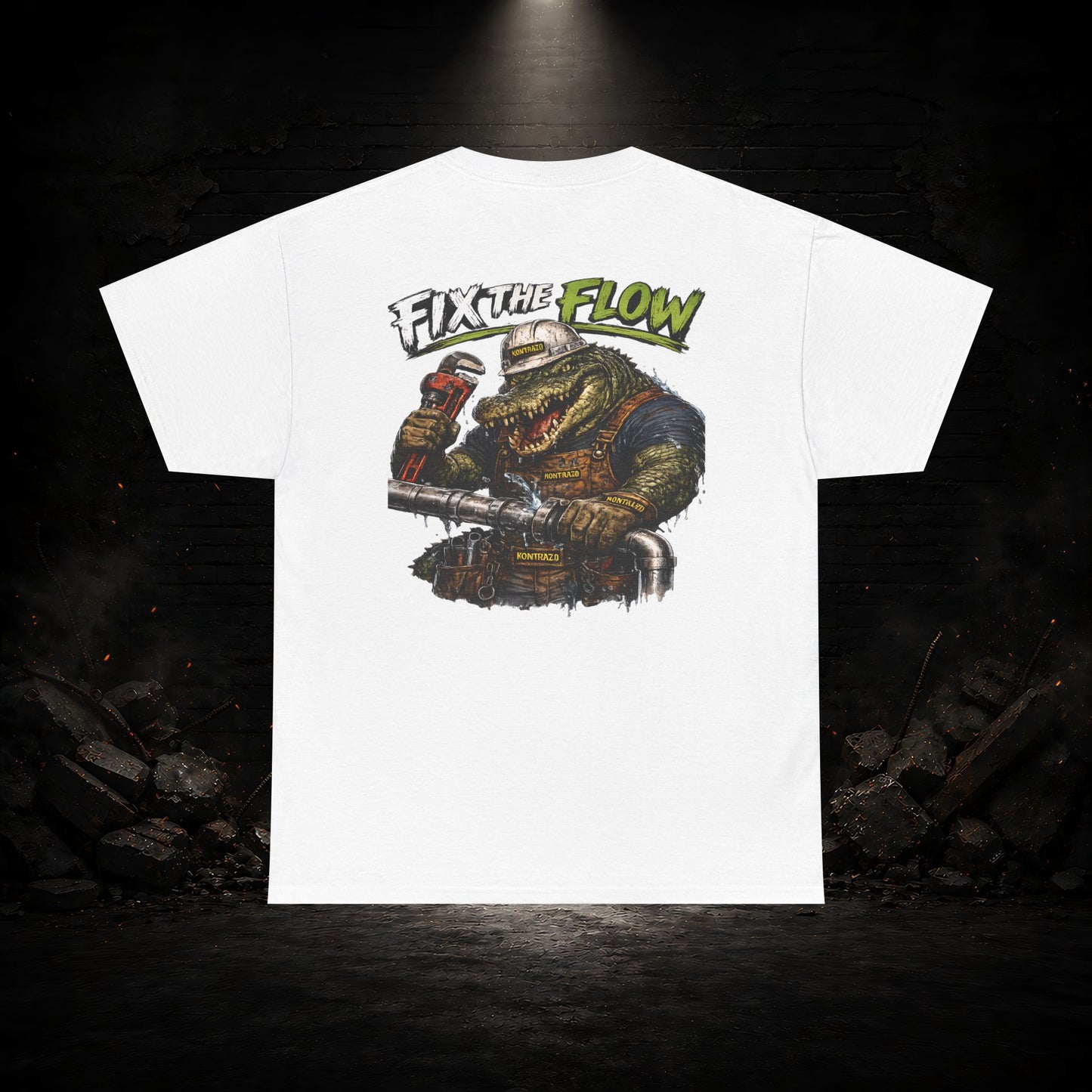 Alligator Construction Worker Shirt | Blue Collar Workwear T-Shirt | KONTRAZO