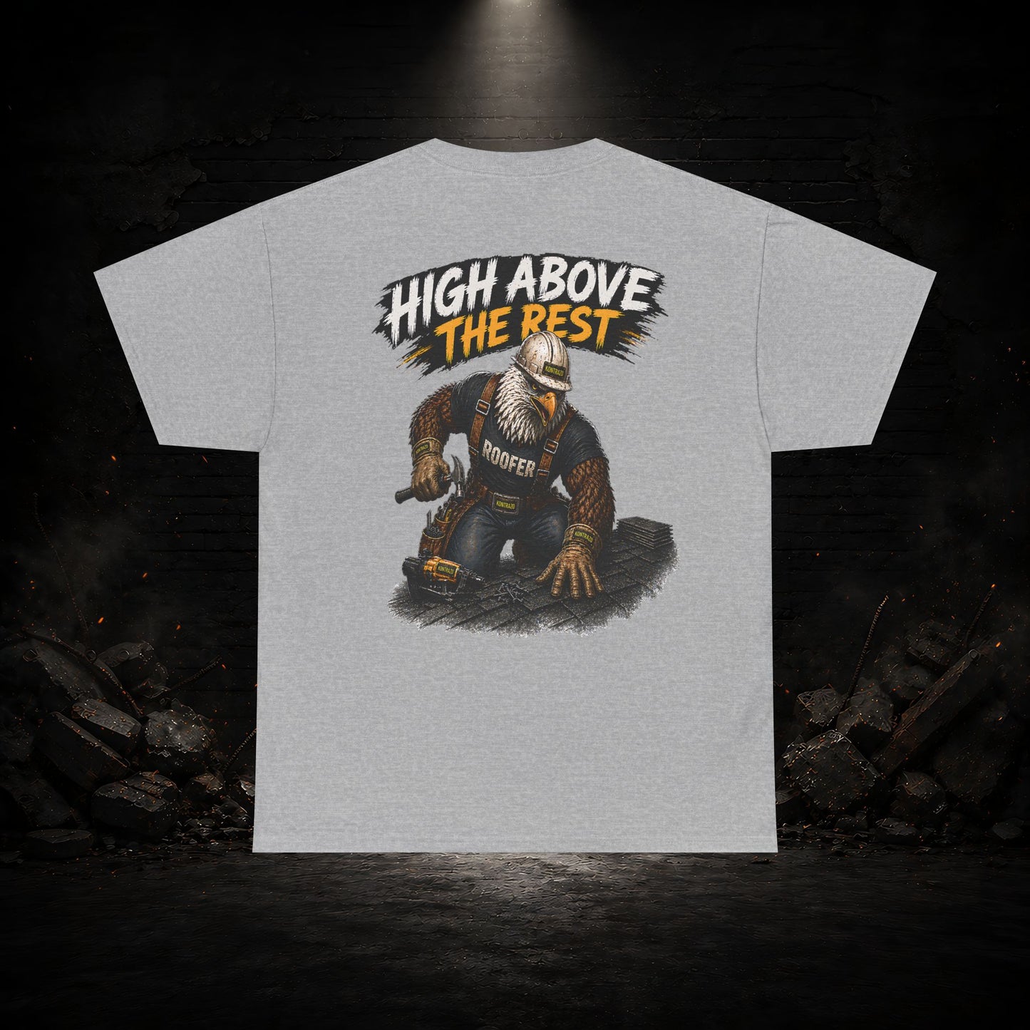 Eagle Construction Worker Shirt | Blue Collar Workwear T-Shirt | KONTRAZO