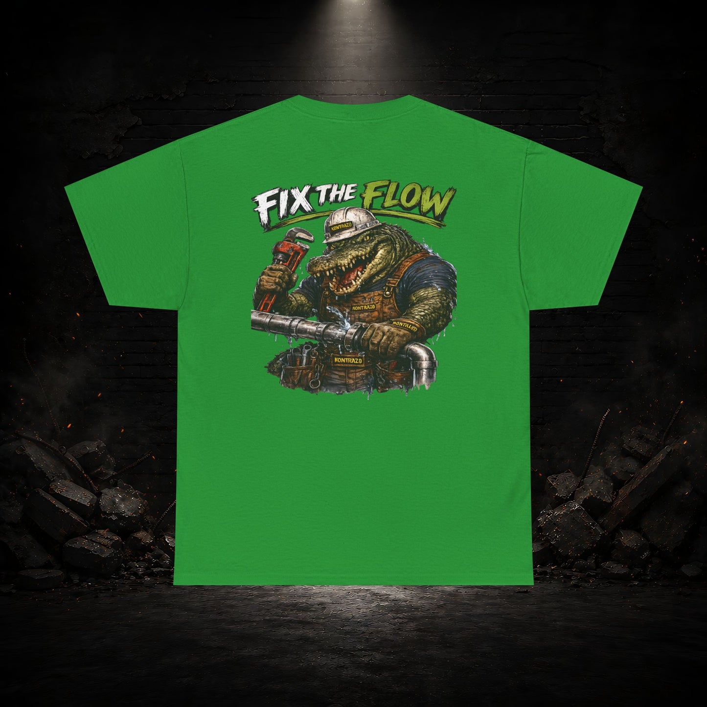 Alligator Construction Worker Shirt | Blue Collar Workwear T-Shirt | KONTRAZO