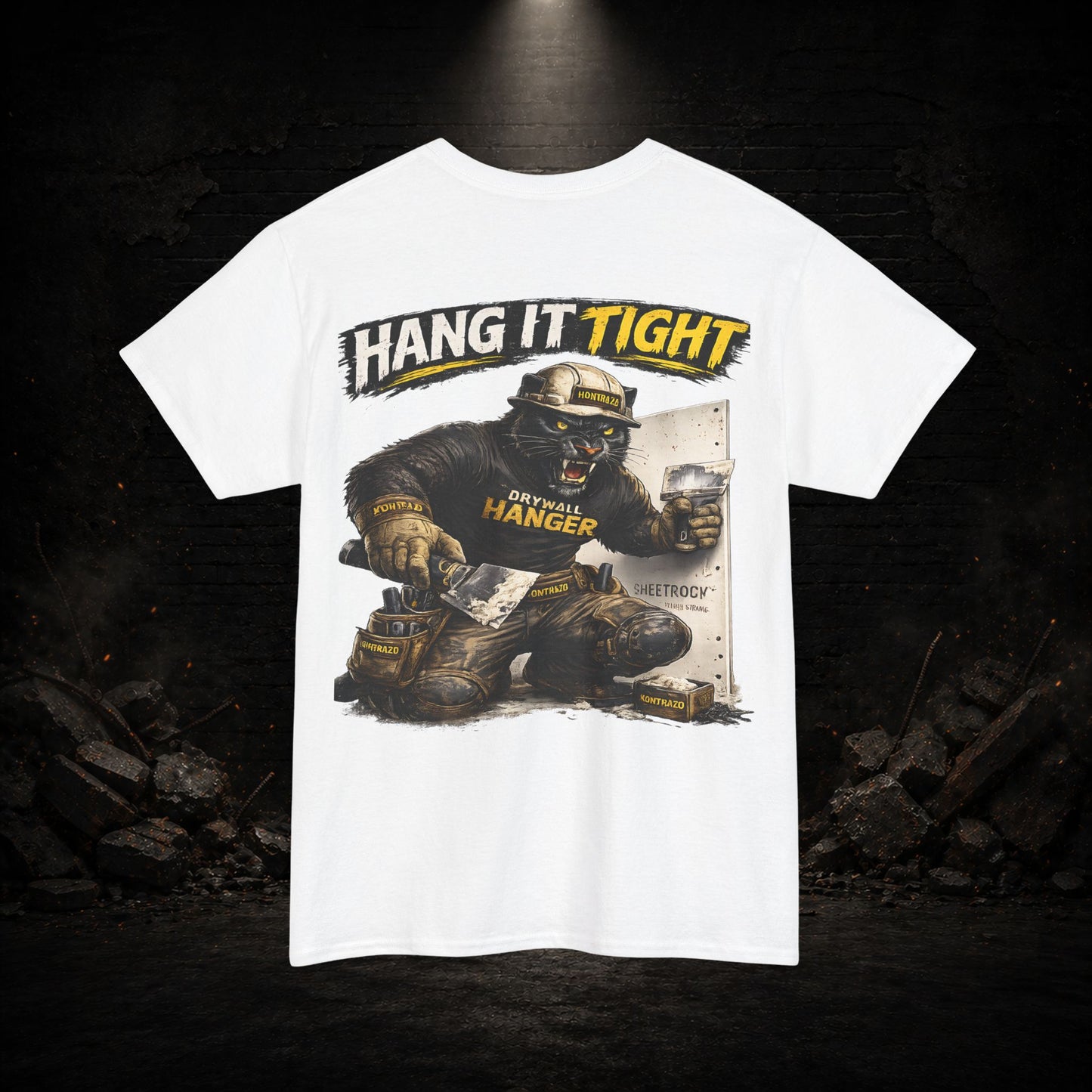 Panther Construction Worker Shirt | Blue Collar Workwear T-Shirt | KONTRAZO