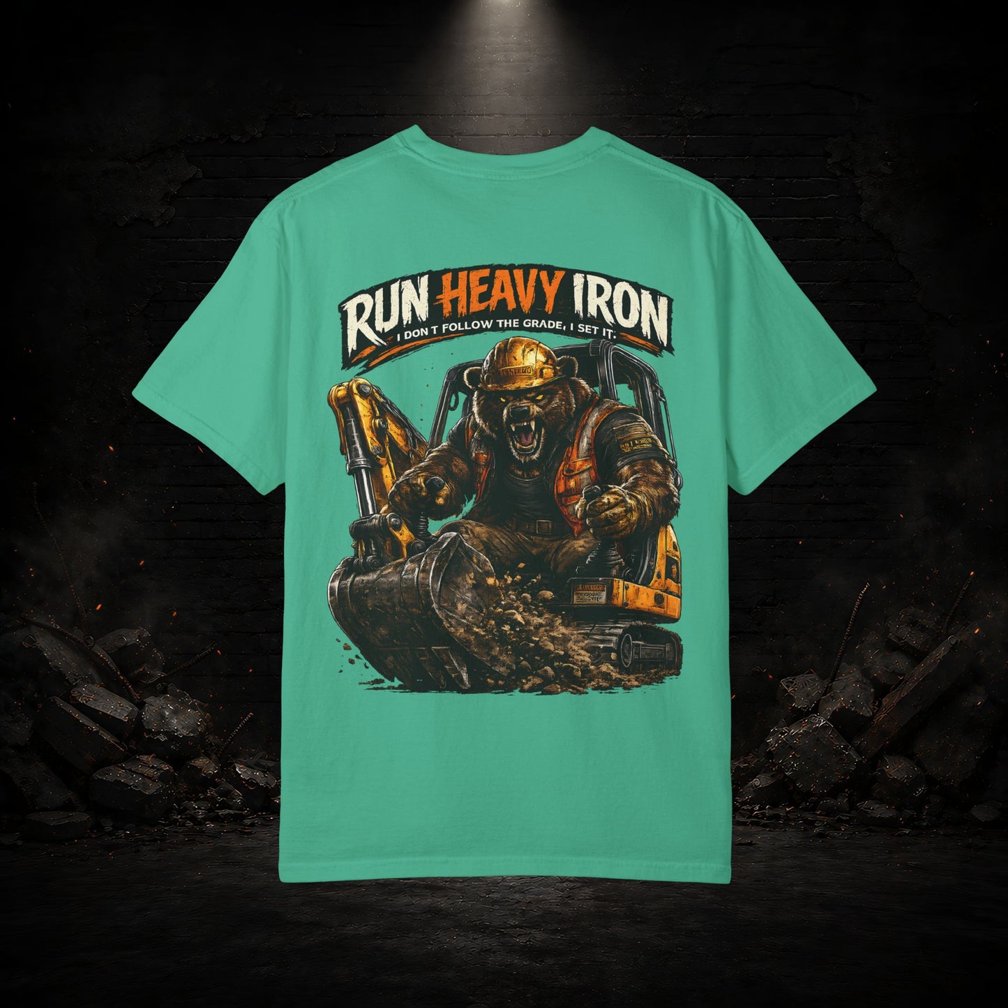 Bear Construction Worker Shirt | Blue Collar Workwear T-Shirt | KONTRAZO