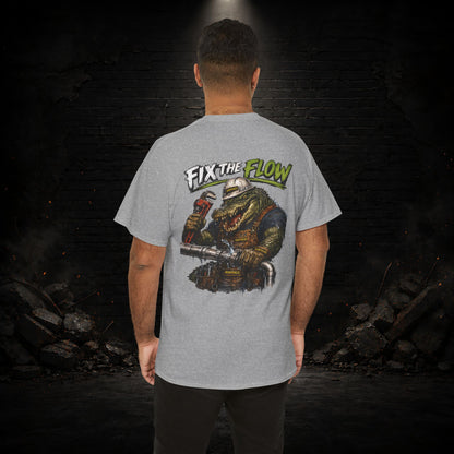 Alligator Construction Worker Shirt | Blue Collar Workwear T-Shirt | KONTRAZO