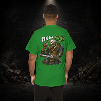 Alligator Construction Worker Shirt | Blue Collar Workwear T-Shirt | KONTRAZO