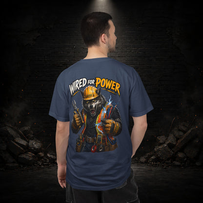 Wolf Construction Worker Shirt | Blue Collar Workwear T-Shirt | KONTRAZO