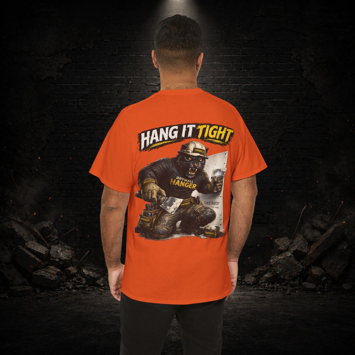 Panther Construction Worker Shirt | Blue Collar Workwear T-Shirt | KONTRAZO