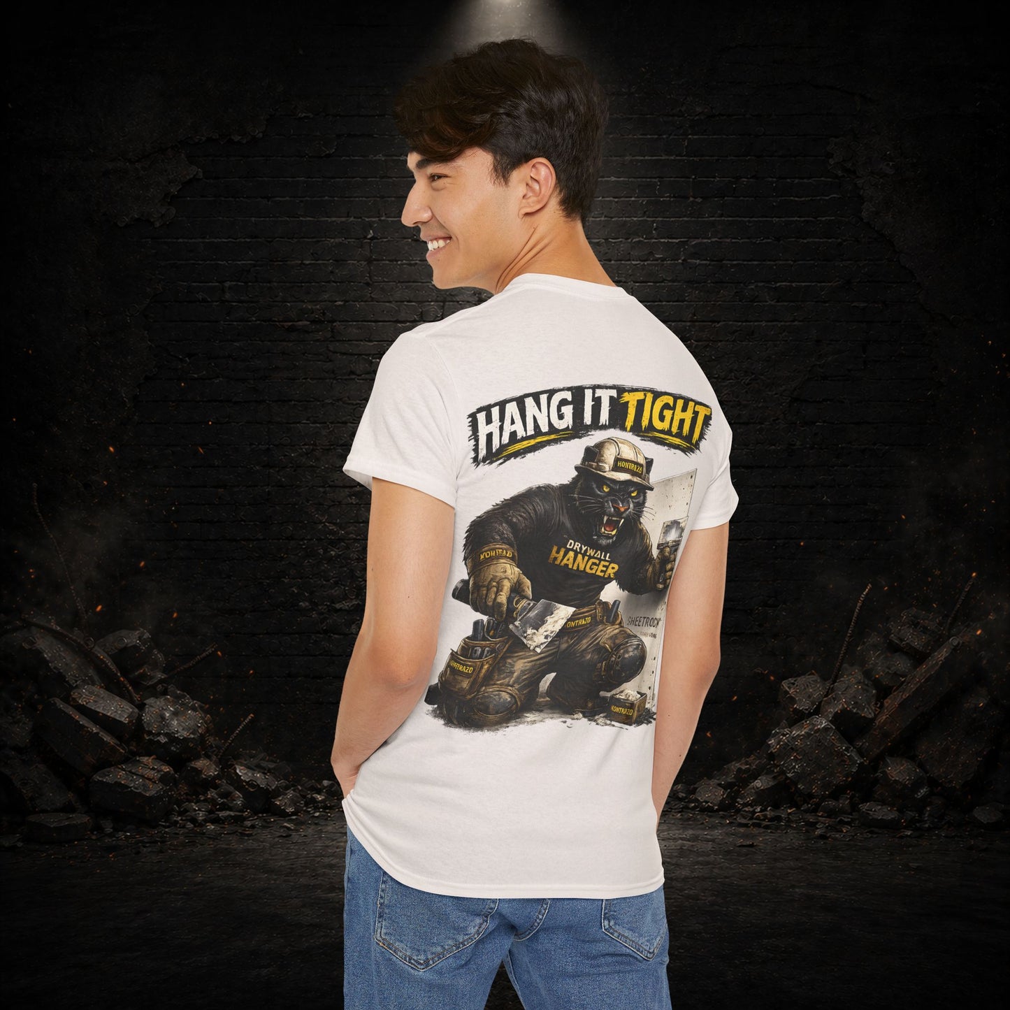 Panther Construction Worker Shirt | Blue Collar Workwear T-Shirt | KONTRAZO
