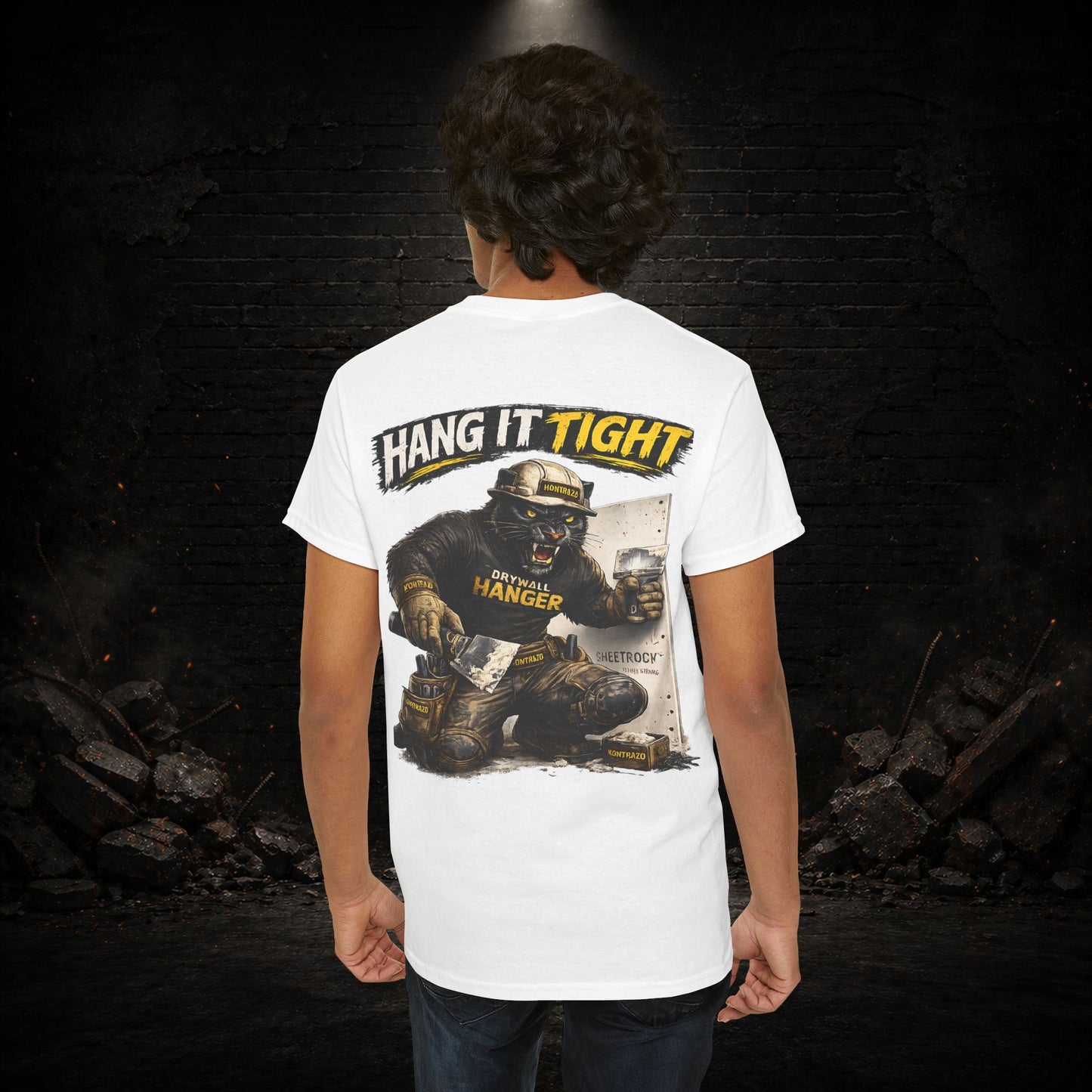 Panther Construction Worker Shirt | Blue Collar Workwear T-Shirt | KONTRAZO
