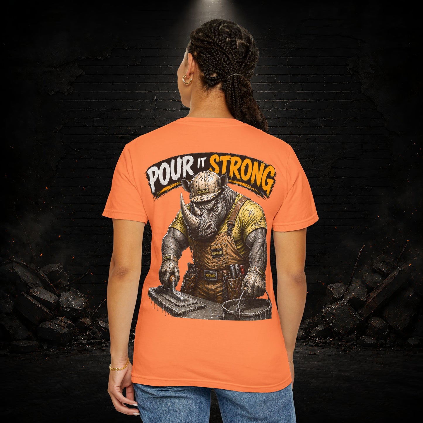 Rhyno Construction Worker Shirt | Blue Collar Workwear T-Shirt | KONTRAZO